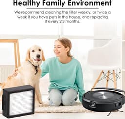 HEPA-filter - 6 stuks - Geschikt voor Combo for Roomba i3 i3+ i7 i7+ i4 i6 i6+i8 i8+/Plus E5 E6 E7 J7 - Geschikt voor iRobot Roomba Combo J7+ plus - robotstofzuiger HEPA-filters accessoirekit — thumbnail 4