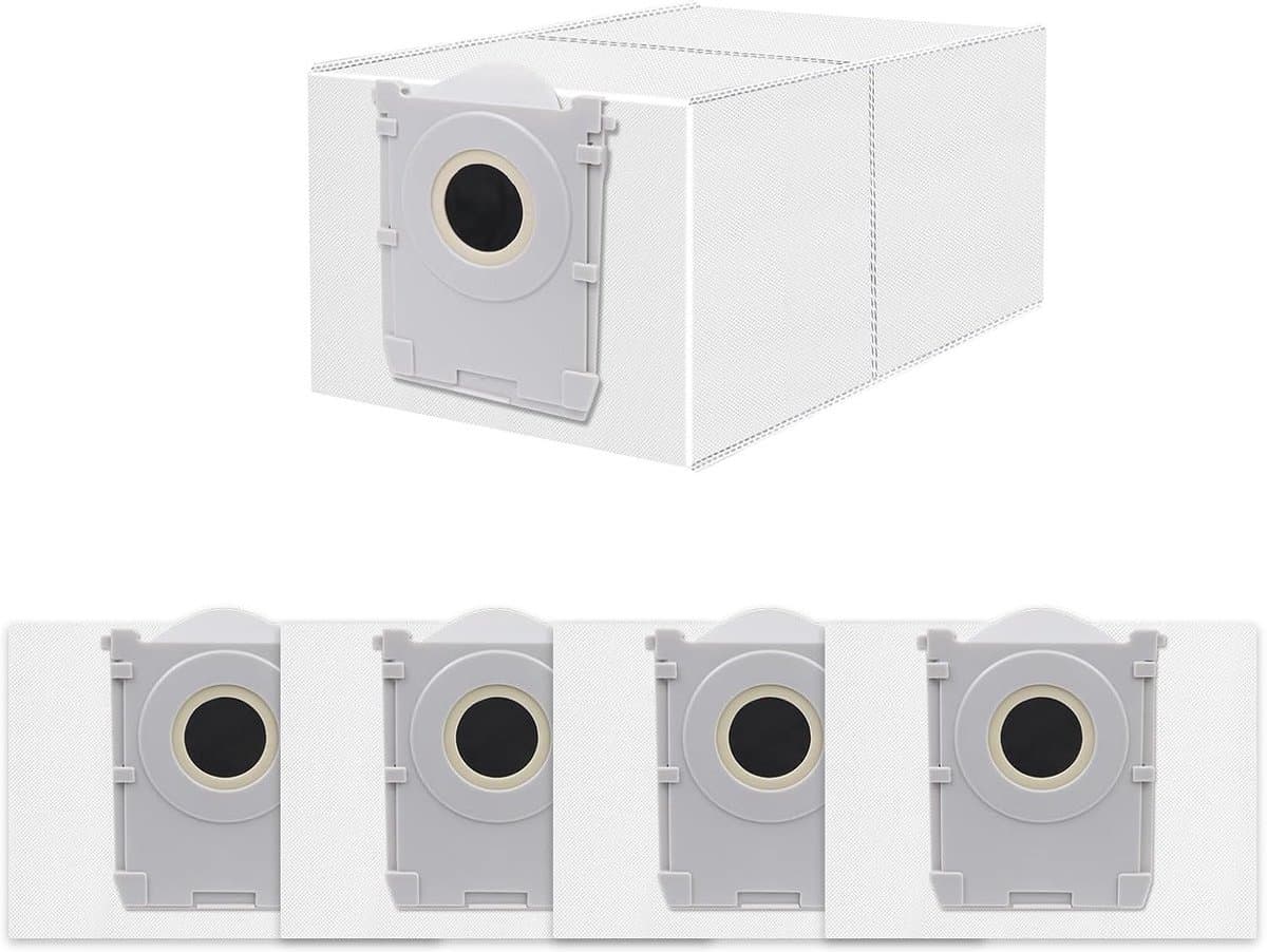 Stofzuigerzak gescht voor Ecovacs Deebot X8/X9 PRO Omni/T50 Pro Omni/T50 Max Pro/T50 Omni/T80/T30C robotstofzuiger,actieve koolstofzak accessoires,5 stuks 3L capaciteit stofzuigerzakken,reserveonderdelen — afbeelding 1