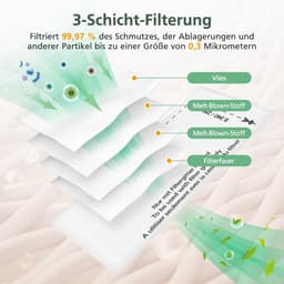 16 filters voor Miele stofzuiger [Compact C1 & C2, Complete C2 & C3, S8340] 8 motorbeschermingsfilters en 8 uitlaatluchtfilters, vervangingsfilters compatibel met Miele stofzuigers S4000, S5000, S6000 — thumbnail 2