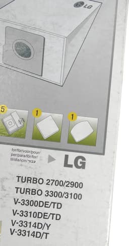 LG Stofzuigerzakken TB-33 - TURBO 2700 - 2900 - V3300 - V3310 - V3314 - 5 stuks — thumbnail 3