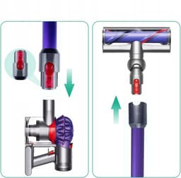 Homtas Stang Geschikt Voor Dyson V7, V8, V10, V11, SV10, SV11 Series - Zuigbuis - Stofzuigerstang - Stofzuigerbuis - Stofzuiger - Stofzuigeronderdelen - Stofzuigeraccessoires - grijs — thumbnail 2