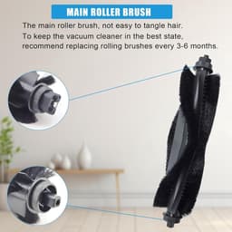 Accessoireset geschikt voor Eufy L60, L60 SES, L50 & L50 SES - 17-Delig - Inclusief HEPA Filters, Rolborstel, Zijborstels, Mopdoeken & Stofzakken - Vervangingsonderdelen Kit — thumbnail 3