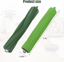 Hoofdborstel robot - Geschikt voor iRobot Roomba I7+ E5 E6 i7, E5, E6– Borstel Kit – Onderhoudsset - Stofzuiger Vervangingsset - robotstofzuiger met dweilfunctie - 8stuks — thumbnail 2