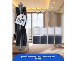 Set van 9 accessoires voor Eufy L60 / L60 SES / L50 / L50 SES robotstofzuiger, inclusief 4 zijborstels, 4 filters en 1 rolborstel
