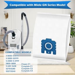 12x Stofzuigerzakken Geschikt voor Miele GN 3D stofzuiger Classic C1 Complete C1 C2 C3, S8 serie stofzak - Stofzuigerfilterzak - Stofzak - Vervangende Accessoires — thumbnail 5