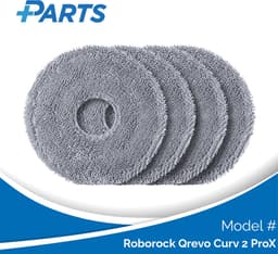 Roborock Qrevo Curv 2 ProX Dweilpads (4 Stuks, Plus.Parts® alternatief voor 8.02.0453) — thumbnail 1