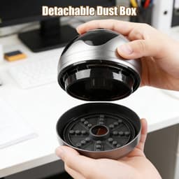 Tafelstofzuiger, mini-tafelstofzuiger, kleine handstofzuiger, USB-oplaadbare stofzuiger, draagbaar, hoog zuigvermogen, elektrische stofreiniger, tafelstofzuiger, mini voor desktop, kantoor, auto — thumbnail 2