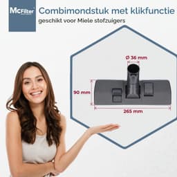 Vloerzuigmond - 35 mm - Met draadopraper - Voor Miele — thumbnail 5