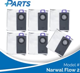 Narwal Flow 2 Stofzakken (6 Stuks, Plus.Parts® alternatief voor CP-PJ-A00293-00-00) — thumbnail 1