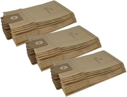 vhbw 30 stuks stofzakken, compatibel met Nilfisk-Alto CDB 3050 Business, 3020 Business en 3000 Business stofzuigers – 45,3 cm x 22,7 cm, bruin — thumbnail 3