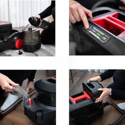 QORA® Tapijtreiniger machine - Tapijtreiniger - Tapijtreiniger apparaat - Zwart/Rood - ‎52cm x 28cm x 29cm — thumbnail 5