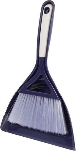 Bezem Stoffer Set - Mini Reinigingsset - Bureau Schoonmaken - Compact Ontwerp - 147 Gram - Blauw — thumbnail 1