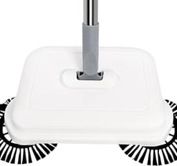 Handmatige Vloerveger - Stofverzamelaar - Snel Huis Schoonmaken - 360 graden Zwenkhoek - 33 cm breed - Wit — thumbnail 4
