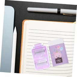 Mini Gum Verzamelaar - Rolgummetjes Schoonmaker - Bureau Opruimen - Lichtgewicht Draagbaar - 5 x 3 x 2 cm - Violet — thumbnail 2