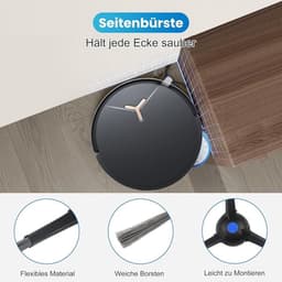 25-delige accessoireset voor Ecovacs Deebot T50 Pro Omni/T50 Omni/T50 Pro Omni Gen2 robotstofzuiger, met 2 hoofdborstels, 4 filters, 6 zijborstels, 6 stofzakken, 6 dweilpads, 1 reinigingsborstel — thumbnail 4