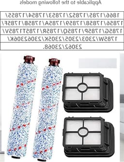 Set van 4 Vervangende Multi-Surface Borstelrolfilters voor Bissell CrossWave Stofzuigers - Geschikt voor Nat en Droog Gebruik, Efficiënte Reiniging en Onderhoud — thumbnail 5