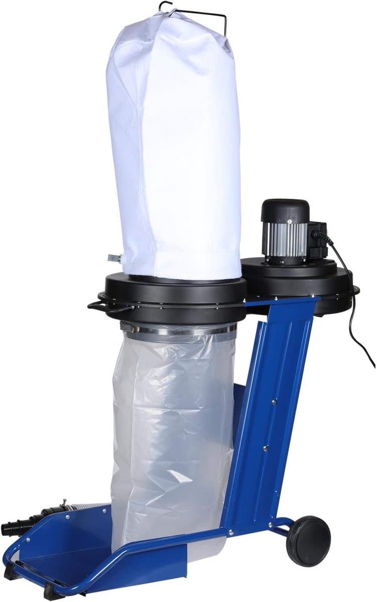 Stofafzuiger - Houtstofcollector - Werkplaats Reinigen - 550W Motor - 65 Liter Zak - Grijs — afbeelding 1