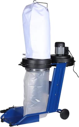 Stofafzuiger - Houtstofcollector - Werkplaats Reinigen - 550W Motor - 65 Liter Zak - Grijs — thumbnail 1