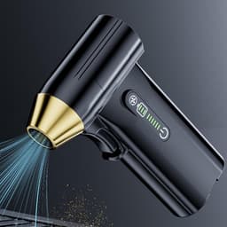 Oplaadbare Air Duster - Draadloze Bladblazer - Stof Vrij Maken - 130.000 RPM Motor - 3 Snelheden - Zwart — thumbnail 3