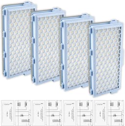 (8 stuks) Vervangende HEPA-filters voor Miele Guard S1/L1, Compact C1 & C2, Complete C2 & C3 S8340 stofzuiger, 4 HEPA-filters + 4 Airclean uitlaatfilters en motorbescherming — thumbnail 1