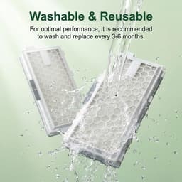 2 stuks HEPA Airclean Plus 50 filters voor Miele Compact Cl & C2, Complete C2 en C3, SF-HA 50 filters voor modellen # S4, S5, S6, S8, S4000, S4999, S5000, S5999, S6000, S6999, S8000, S8000, S8000, S8000 — thumbnail 3