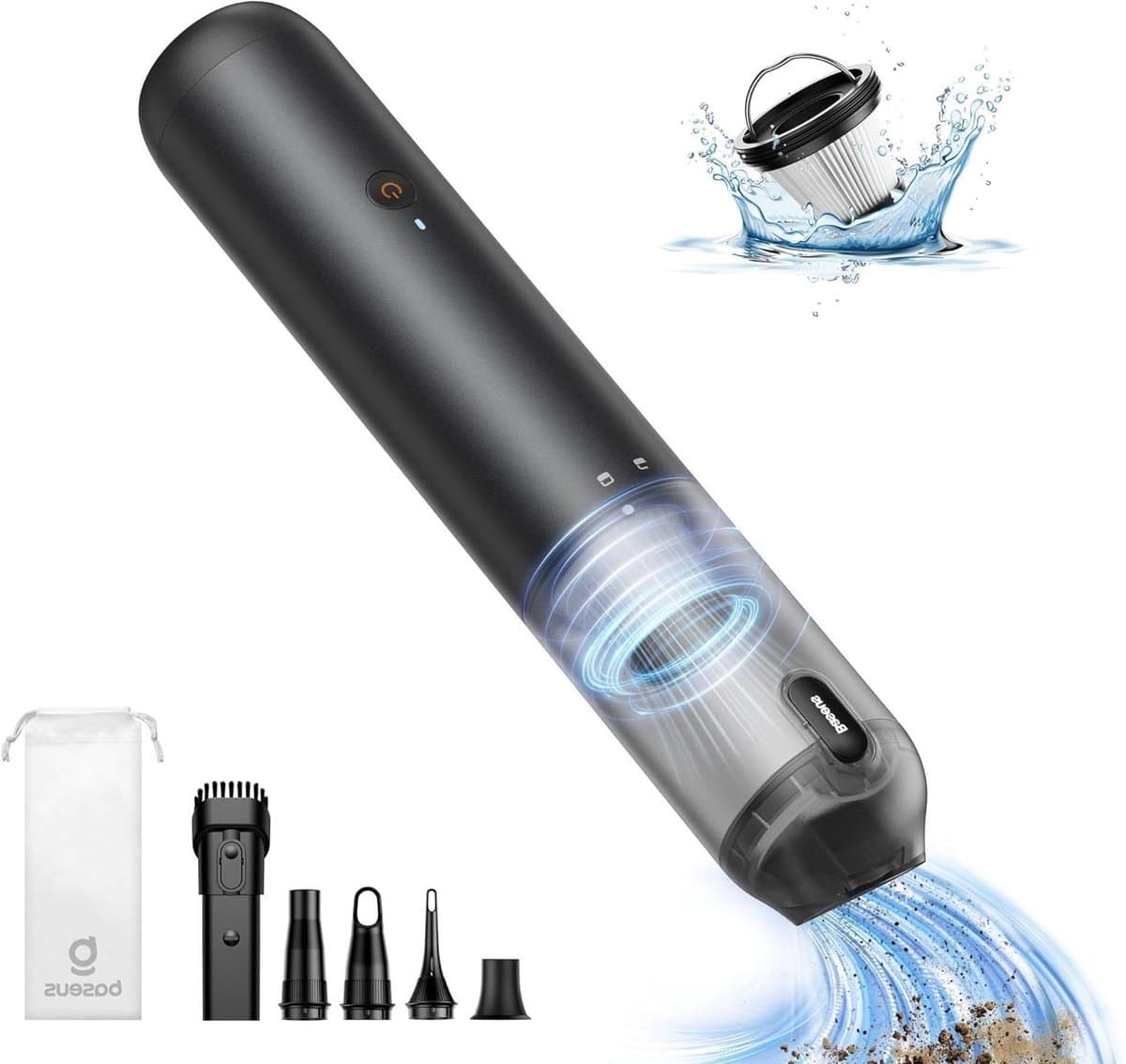 Draagbare Stofzuiger - Auto Stofzuiger - Snel Interieur Reinigen - 1 Uur Looptijd - 120 Watt - Zwart — afbeelding 1