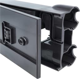 Stofzuiger houder set - Accessoire opslag - Orde in huis - Flexibele montage - 127 cm hoog - Donkergrijs — thumbnail 2