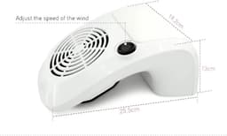 Nagelstofzuiger - Stofcollector Manikure - Nagels Vijlen Schoon - Verstelbare Sterke Fan - 40W Vermogen - Wit — thumbnail 4