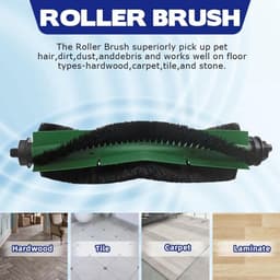 7-delige set: 1 Hoofdborstel + 3 Zijborstel +3 HEPA-filter - compatibel met iRobot Roomba Combo Essential (RVG-Y1 Y0112/Y0140/Y0110 Q0120 Q011) 104/105 VAC /105 Combo Robotstofzuiger — thumbnail 3