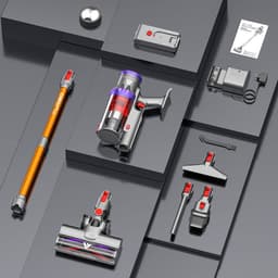 Steelstofzuiger Draadloos - Krachtige Stofzuiger - Snel Huis Schoon - Automatische Zuigkracht - 75 Min Looptijd - Goud — thumbnail 3