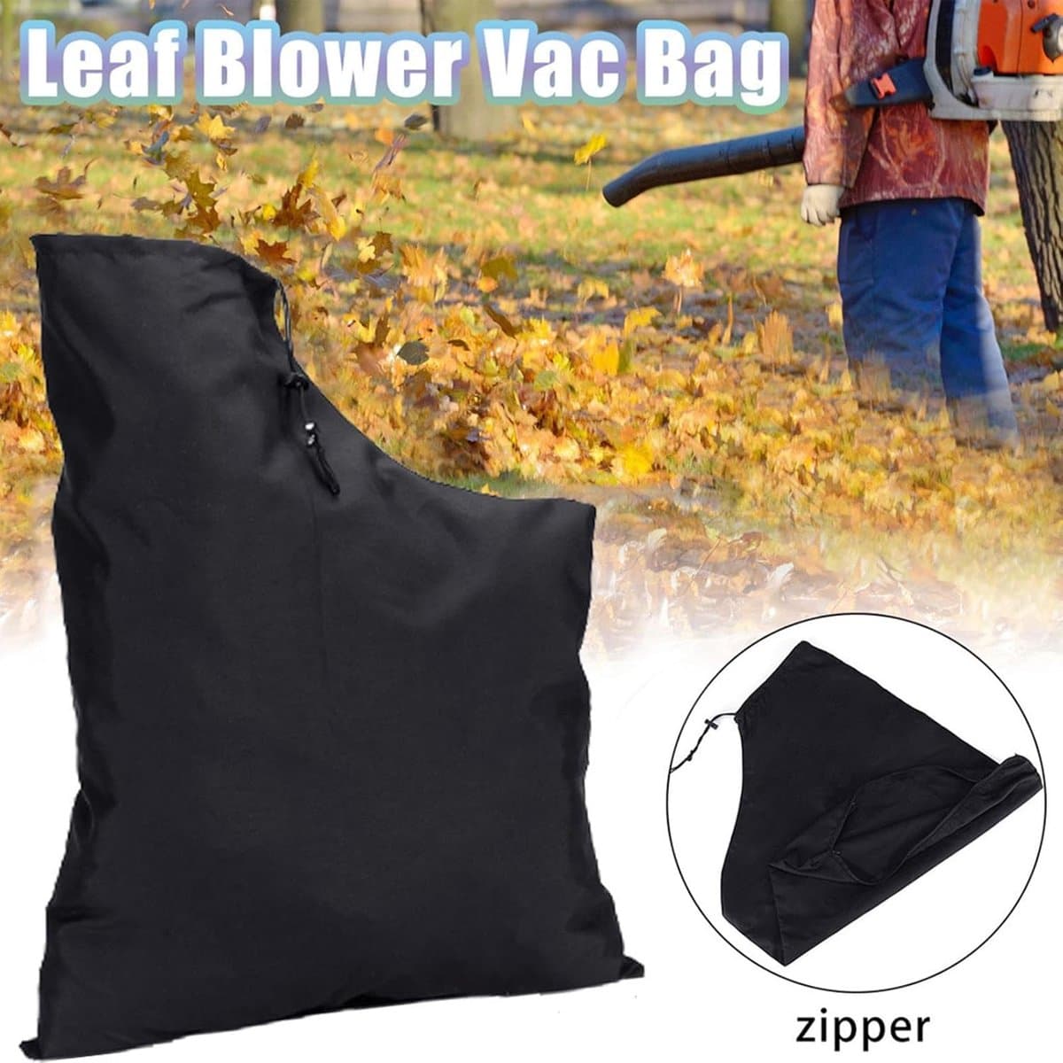 Bladzuiger zak - Opvangzak tuingereedschap - Tuinonderhoud - Waterdicht Oxford materiaal - 44 x 60 cm - Zwart — afbeelding 1