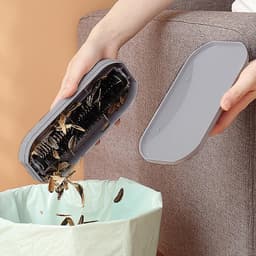 Tafelkruimelverzamelaar - Handborstel Kruimels - Snel Aanrecht Schoon - Zachte Beschermende Borstels - 19.8 cm Lengte - Grijs — thumbnail 4