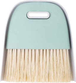 Handbezem en Veegschep - Tafelveegset Vuilblik - Snel Kleine Kuis - Praktisch Ontwerp - Compact Formaat - Grijs Turquoise — thumbnail 2