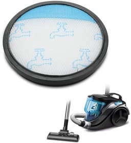 Twee wasbare filters voor Rowenta Compact Power Cyclonic stofzuigers, geschikt voor de modellen RO3715EA tot en met RO3799EA, RP3721EA, MO3718PA tot en met MO3786PA en TW3724RA tot en met TW3786RA, voor een zeer efficiënte filtratie. — thumbnail 1
