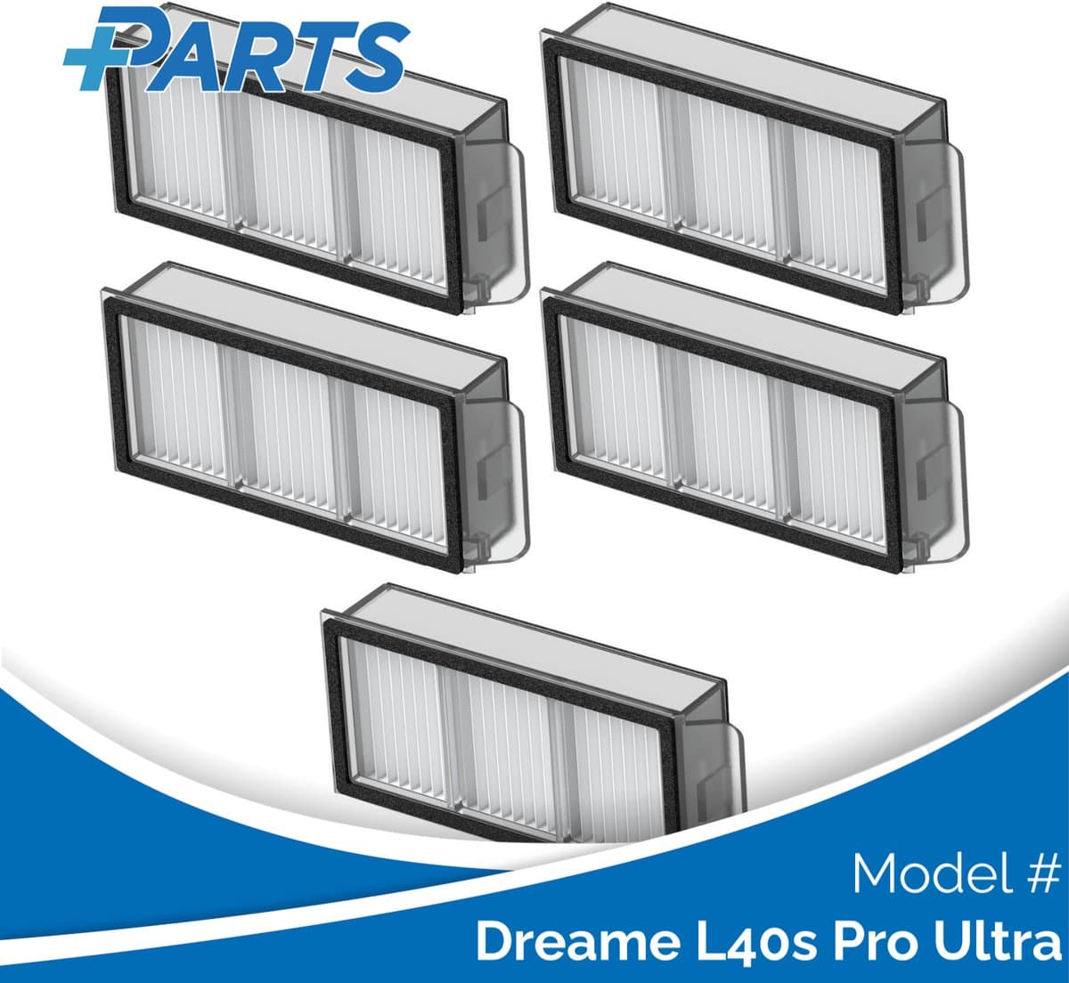Dreame L40s Pro Ultra Filters (5 Stuks, Plus.Parts® alternatief voor RHF21) — afbeelding 1