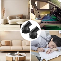 Set van 2 Stofborstels 35mm voor Stofzuigers - Premium Accessoires voor Meubels en Vloeren, Compatibel met de Meeste Stofzuigers — thumbnail 4