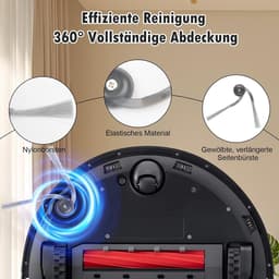 26 stuks accessoires geschikt voor Roborock QV 35A/QV 35S robotstofzuiger, 2 hoofdborstels, 6 stofzakken, 6 dweilpads, 4 HEPA-filters, 6 zijborstels, 1 reinigingsborstel, 1 schroevendraaier — thumbnail 2
