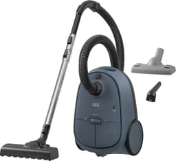 Stofzuiger Met Zak - Cilinderstofzuiger Huishoudelijk - Grondig Schoonmaken - HEPA Filtratie 99.99% - 3.5L Capaciteit - Denim Blauw — thumbnail 1