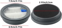 4X Vervangende HEPA filter - sponsfilter - geschikt voor Afoddon A200PRO - A200 & ORFELD B08 & For NEQUARE S12 - S25 - S26 - voor Draadloze Stofzuiger - draadloze stofzuiger zonder zak Accessoires — thumbnail 2