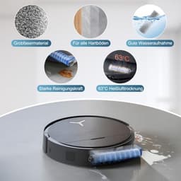 17 stuks accessoires voor Ecovacs Deebot X9 Pro Omni/X11 Pro Omni robotstofzuiger, 4 stofzakken, 4 zijborstels, 4 filters, 1 hoofdborstel, 2 dweilen, 1 reinigingsborstel, 1 schroevendraaier . — thumbnail 3