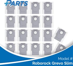 Roborock Qrevo Slim Stofzakken (18 Stuks, Plus.Parts® alternatief voor 8.02.0239) — thumbnail 1
