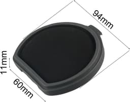 Filter Wasbaar - 94 x 60 x 11mm - geschikt voor AEG stofzuiger FX9 - QX9 steelstofzuiger - voor steelstofzuiger draadloos - Stofzuiger accessoires - zwart — thumbnail 2