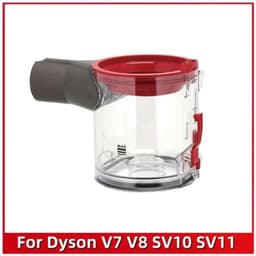 17 Parts – Stofreservoir 0,54L Geschikt voor Dyson V7 & V8 – Compatibel met SV10 & SV11 – Transparante Vervangende Stofcontainer – Reserveonderdeel voor Draadloze Steelstofzuiger – Eenvoudig te Reinigen — thumbnail 1