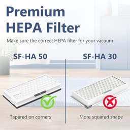 2 Packs HEPA Filter - Vervangingsfilters - Stofzuiger onderdelen - Vervangbaar - vervangende onderdelen - geschikt voor Miele GN Hycean 3D stofzuigers S8340/C2/C3/S6 — thumbnail 3