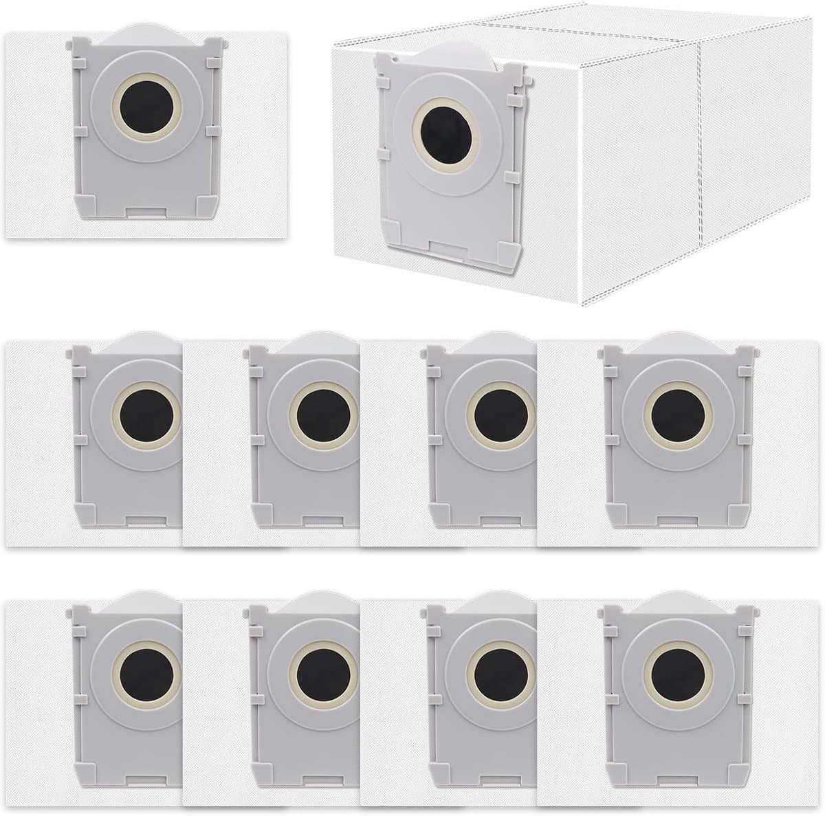 Stofzuigerzak Geschikt voor Ecovacs Deebot X8 PRO Omni/ T50 Pro Omni/T50 Max Pro/T50 Omni robotstofzuiger, actieve koolstofzak accessoires, 10 stuks 3L capaciteit stofzuigerzakken,reserveonderdelen — afbeelding 1
