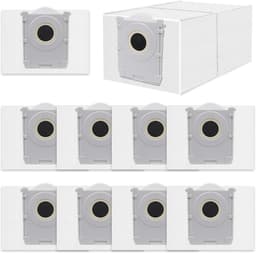 Stofzuigerzak Geschikt voor Ecovacs Deebot X8 PRO Omni/ T50 Pro Omni/T50 Max Pro/T50 Omni robotstofzuiger, actieve koolstofzak accessoires, 10 stuks 3L capaciteit stofzuigerzakken,reserveonderdelen — thumbnail 1