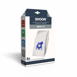 SQOON® Stofzuigerzakken Geschikt voor Miele GN Series – Vervangt Model 9917730 – High Filtration voor Optimale Stofopname - (SQ01) - 4 Stuks — thumbnail 1