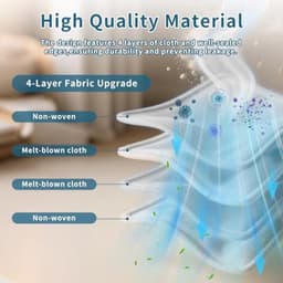 PromoHome 14 Stofzakken voor Dreame L10s Ultra Gen 2, X40/X50 Ultra Complete, L40 Ultra AE, Matrix10 Ultra, Mova E30/E40 Ultra, V50 Ultra Complete, Reserveonderdelen voor Robotstofzuiger (3,2L) — thumbnail 4