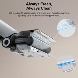 Roborock Flexi stofzuiger-nat en droog vloerreiniger-17000 Pa Suction-Warm Water Zelf Wassend-Hete Lucht Zelf Drogend-1mm Dubbele zijden randreiniging- Werkduur 50min - 160W - Hoover with mopping function — thumbnail 5