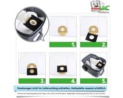 Stofzuigerzakken 10 stuks compatibel met Kärcher NT 65/2 Eco SP - MisterVac fleece filter bags